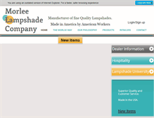 Tablet Screenshot of morleelampshade.com